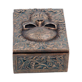 Head view of Treasured Remains Skull Trinket Box Gothic Nemesis Now U7609B26