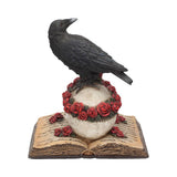 Back Heartaches Reflection Raven Skull Rose Gothic Skull Ornament Nemesis Now C0748C4