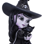 Hexara Witch Cult Cutie Figurine Ornament with black Cat Nemesis Now