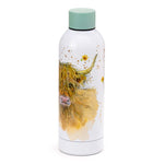 Highland Coo Cow Hot and Cold Drinks Bottle Jan Pashley Side