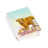 Back of card Highland Coo Cow Jan Pashley Playing Cards Deck