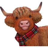 Head Highland Snug Cow Traditional Red Scottish Scarf Nemesis Now B7254C25