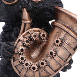 Music Meowstro Steampunk Black Cat Playing Horn Figurine Nemesis Now U7605B26