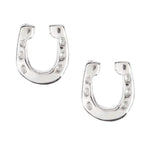 Horseshoe Studs 925 Sterling Silver Stud Earrings