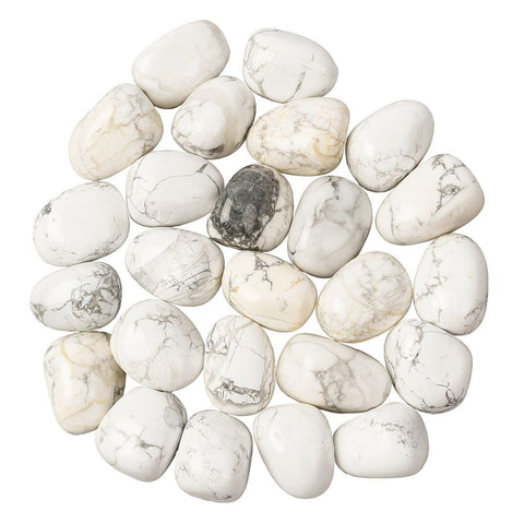 Selection from Howlite Polished Tumblestone Medium Tumble Stone