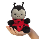 Palm Pals Lil Spots Ladybird Soft Plush Toy Aurora World In hand