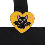 In My Witch Era Bat Cat Tote Bag with Cat Enamel Pin  heart