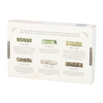 Back of box Sage Smudge Stick Variety Set of 6 Bundles. Cedar Sage, Eucalyptus Blue, Sage Yerba, Santa, White Sage and Rosemary