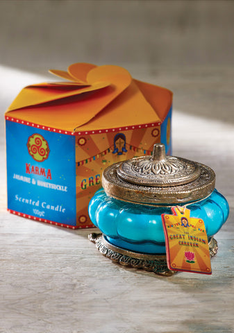 Karma Scented Candle In Glass Jar
