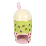 Back Tealight opening Kawaii Bubble Tea Ceramic Oil Burner and Wax Warmer