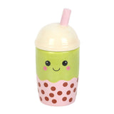 Kawaii Bubble Tea Ceramic Oil Burner and Wax Warmer Front