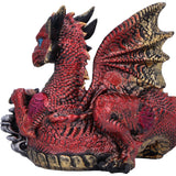 Close Up Keeper of the Key A Red Mystical Dragon Guardian Figurine Nemesis Now U7016A25