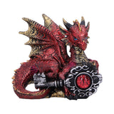 Keeper of the Key A Red Mystical Dragon Guardian Figurine Nemesis Now U7016A25