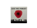 Lest We Forget Poppy Ceramic Coaster