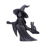 Little Souls Beam Witch Black Cat on Broom Figurine  Nemesis Now B6937C24 