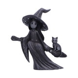 Little Souls Beam Witch Black Cat on Broom Figurine  Nemesis Now B6937C24 