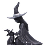 Little Souls Twilight Witch with Cat in Matching Hats Figurine Side