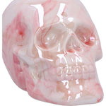 Marbellum Pink Ceramic Marble Skull 7cm Nemesis Now U6450X3 Close UP