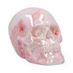 Marbellum Pink Ceramic Marble Skull 7cm Nemesis Now U6450X3 side