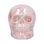 Marbellum Pink Ceramic Marble Skull 7cm Nemesis Now U6450X3