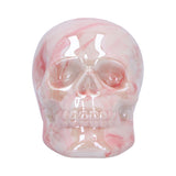 Marbellum Pink Ceramic Marble Skull 7cm Nemesis Now U6450X3