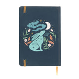Back cover  Midnight Hare and Moon A5 Lined Notebook