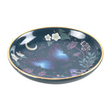 Midnight Moth Flora and Moon Trinket Jewellery Dish