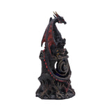 Midnight Warden Light-up Red and Black Dragon Hollow Ornament Side Back