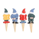 Mini Garden Gnome Ornaments Set of 4 