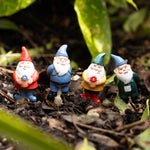 Mini Garden Gnome Ornaments Set of 4 