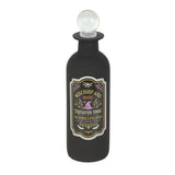 Mischief and Magic Decorative Black Glass Potion Bottle with Label