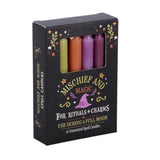 Box of mixed Mischief and Magic Pack of 12 Spell Candles