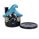 2 part with base Moonwave Cottage Ceramic Incense Cone Burner Holder