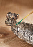 Aluminium Elephant Incense Stick or trinket Holder Plate Top
