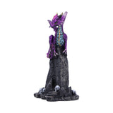 Front Side of Amethyst Purple Dragon Rune Protector Resin Figurine Nemesis Now U7069B25