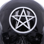 Black Magic Skull with Silver Detail Pentacle Pentagram Nemesis Now B5965V2