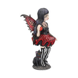 Side of Hazel Little Shadows Figurine Gothic Fantasy Cat Fairy Ornament Nemesis Now