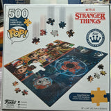 Back of  the Box Netflix Stranger Things Funko 500 Piece Jigsaw Puzzle 72146