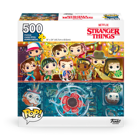 Netflix Stranger Things Funko 500 Piece Jigsaw Puzzle 72146 front of Box