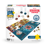 Back of the Box Netflix Stranger Things Funko 500 Piece Jigsaw Puzzle 72146