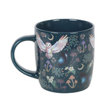 Night Flight Owl Print Ceramic Mug