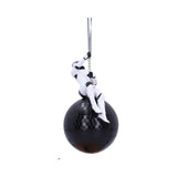 Star Wars Stormtrooper Wrecking Ball Hanging Ornament Nemesis Now B6361X3 front