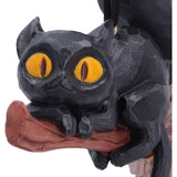 Cat Whisper Wood Curse and Claw Halloween Cats Hanging Ornaments Nemesis Now B7654B26