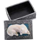 Open Lid Ghost Wolf Trinket Box with Lid Nemesis Now U7752C26