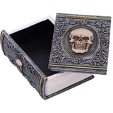 Open Lid Grimoire Treasure Skull Book Box Nemesis Now U6730A24