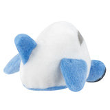 Tailof plane Palm Pals Aveline Airplane Soft Plush Aurora World Blue and White Fabric