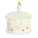 Back of  Palm Pal Happy B'Day Cake Soft Toy Plush Aurora World 33902