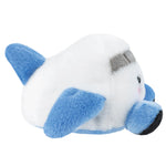 Wing Side of Plane Palm Pals Aveline Airplane Soft Plush Aurora World Blue and White Fabric