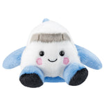 Palm Pals Aveline Airplane Soft Plush Aurora World Blue and White Fabric