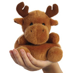 In Hand Palm Pals Cinnamon Reindeer Soft Plush Aurora World 99132 Holiday Season